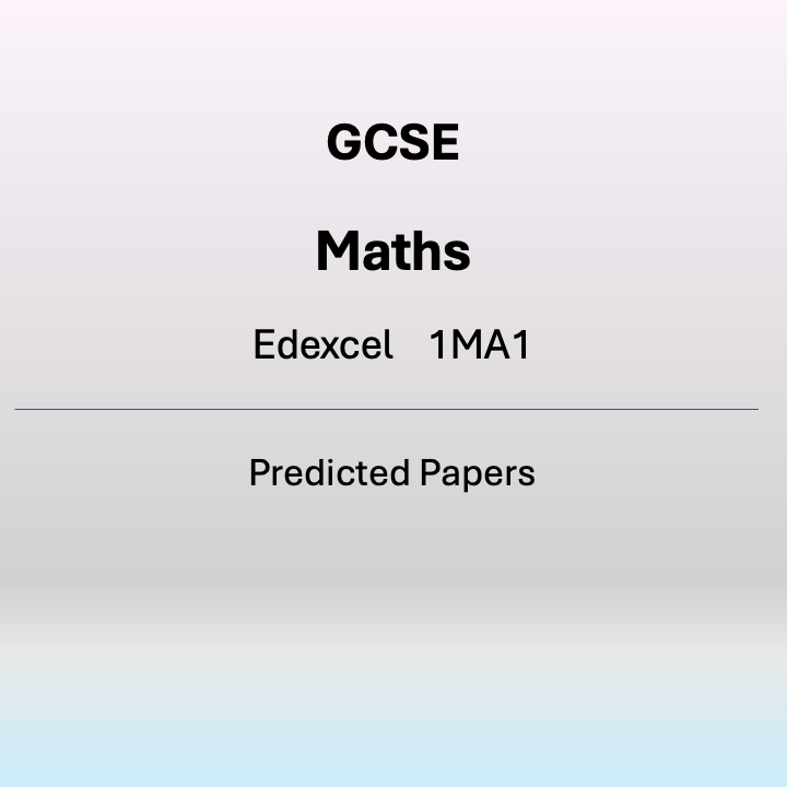 2027 GCSE Maths Edexcel 1MA1 Predicted Papers Cover Graphic