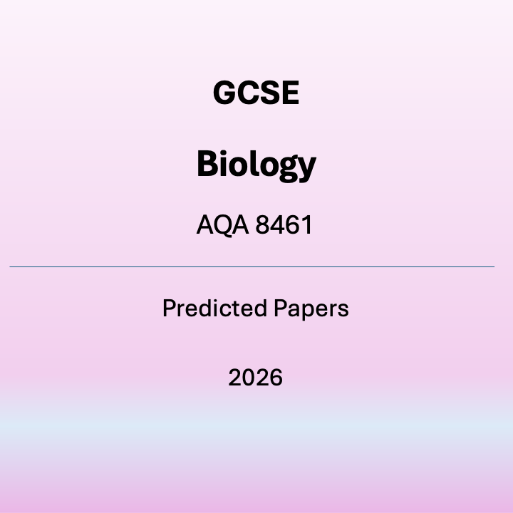 Product image showing GCSE Biology AQA 8461 Predicted Papers for the 2026 exam.